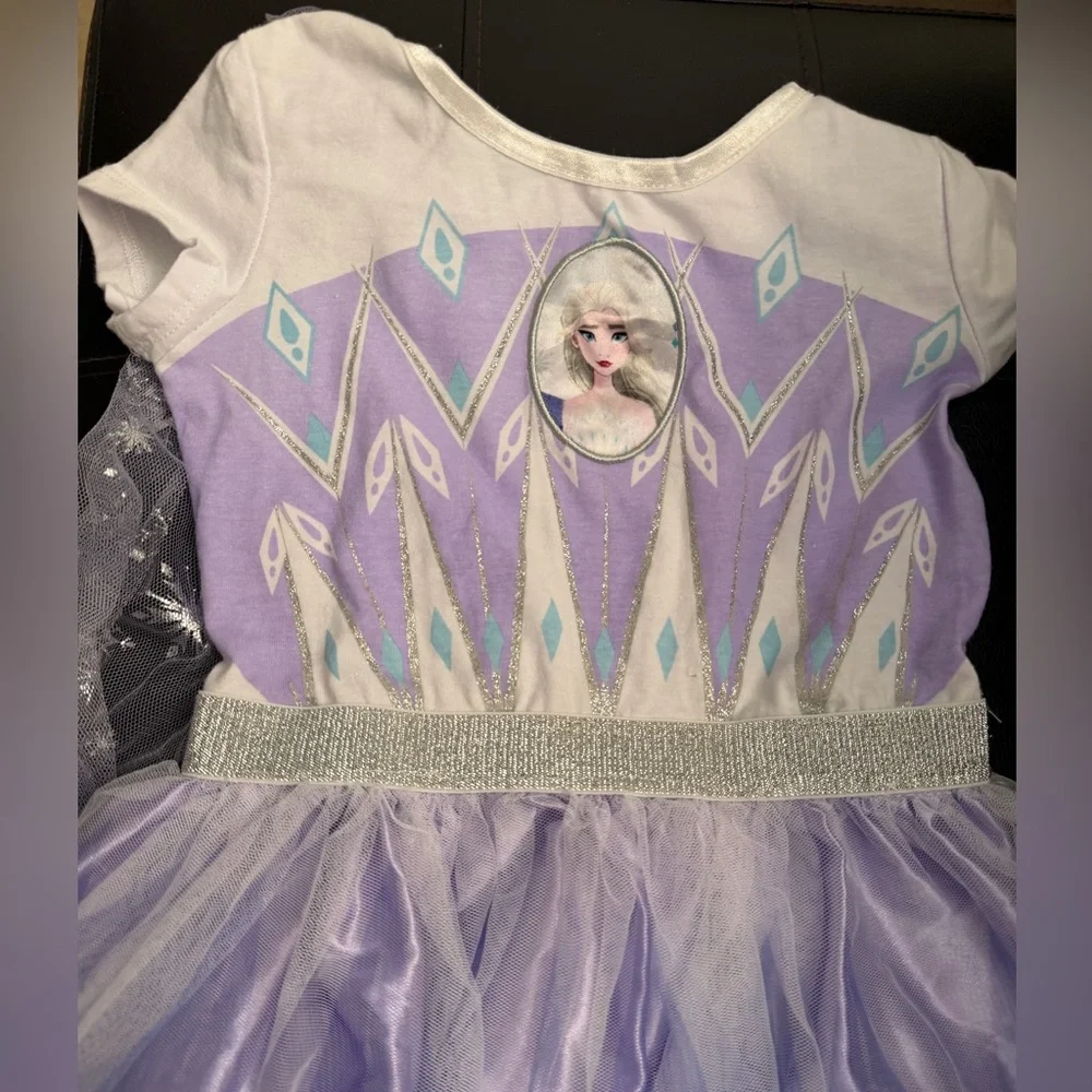 ❄️Disney Frozen Princess Anna Elsa Girls Gown - Picture 2 of 7